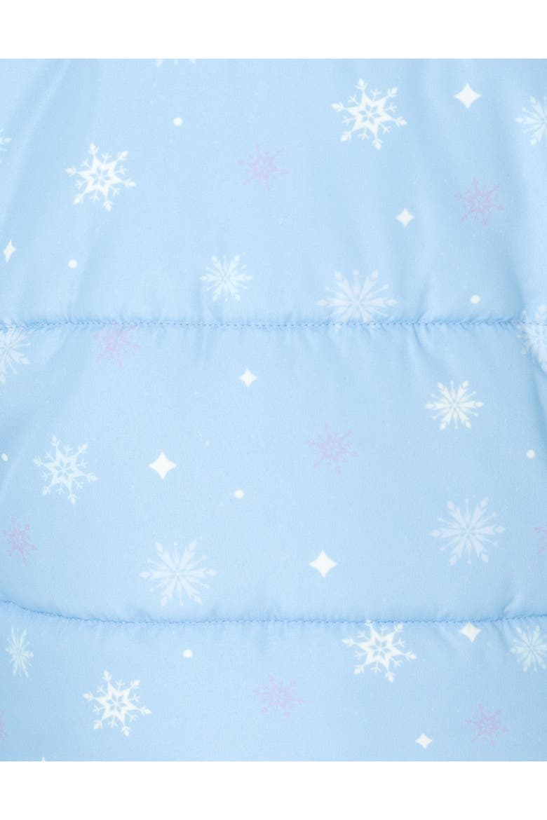 Frozen Hooded Puffer Jacket (toddler & Little Kid), Alternate, color, Frost Blue Elsa Anna
