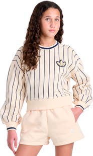 adidas Kids' Pinstripe Crewneck Sweatshirt