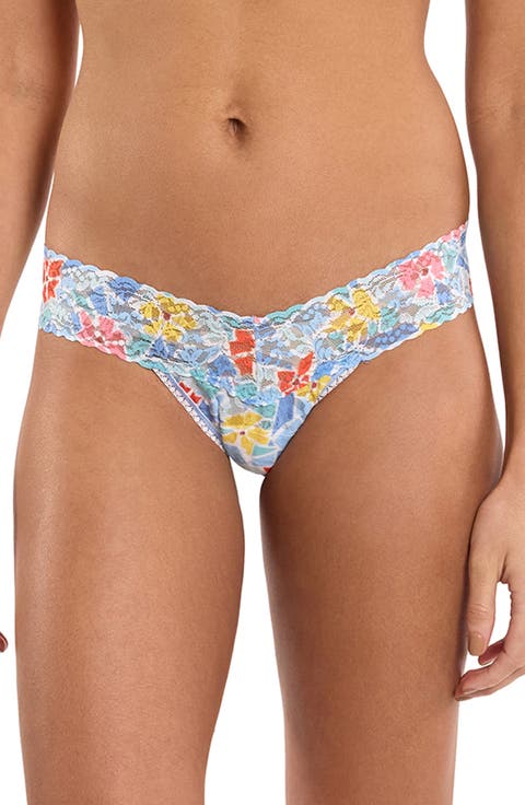Print Low Rise Thong