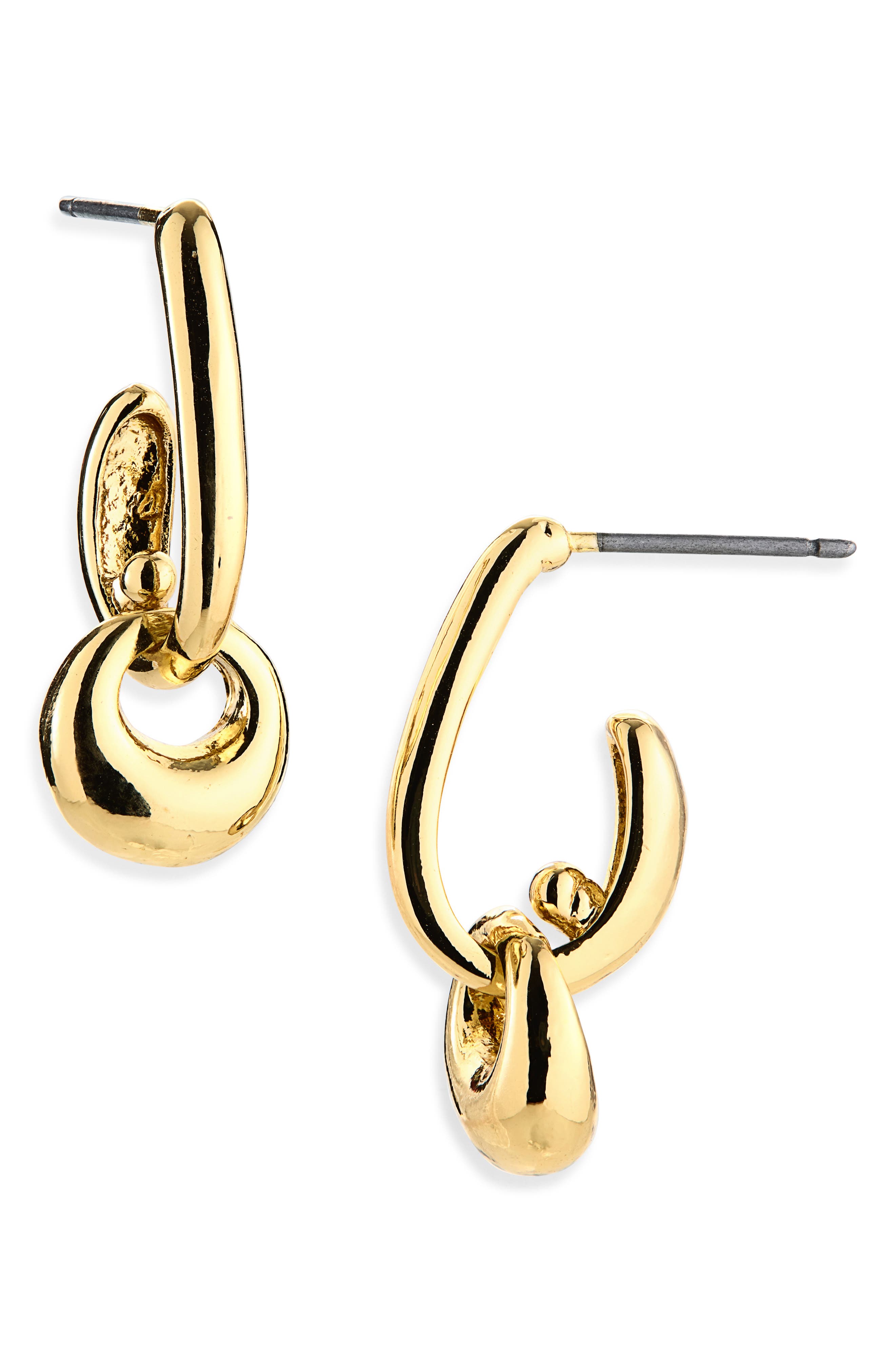 Interlocking Double Drop Earrings