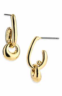 Interlocking Double Drop Earrings