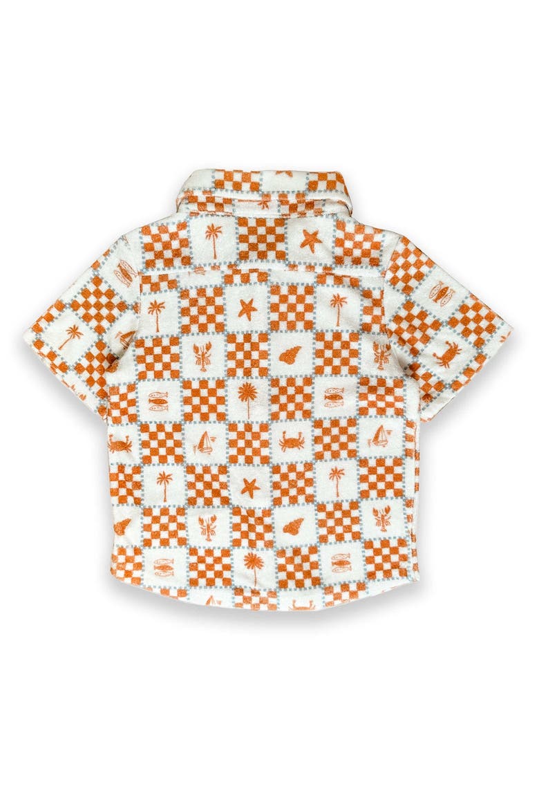Jerry Cotton Blend Short Sleeve Buttondown, Alternate, color, Tan