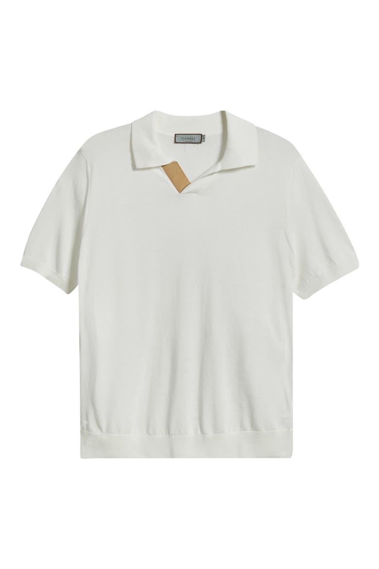 Regular Fit Johnny Collar Polo, Alternate, color, WHITE