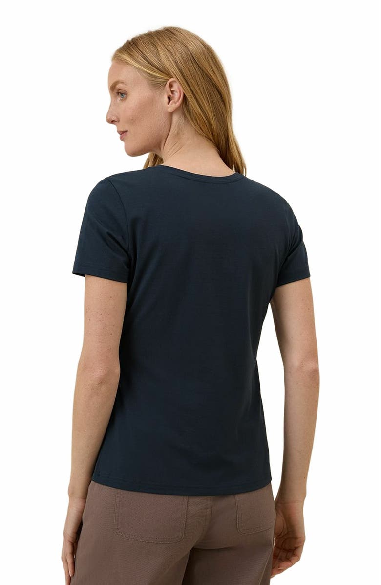 Pact Luxe Stretch Jersey Slim Tee, Alternate, color, Midnight Blue