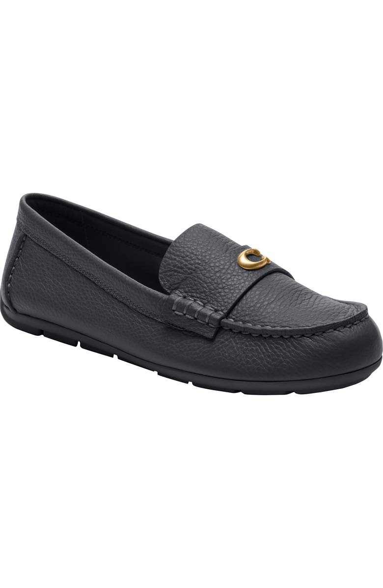 COACH Sculpted C Driving Loafer, Main, color, Midnight Navy