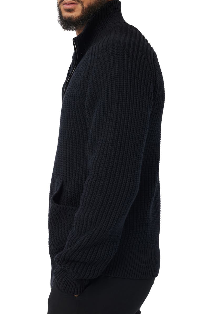 Good Man Brand Organic Cotton & Cashmere Zip Cardigan, Alternate, color, 