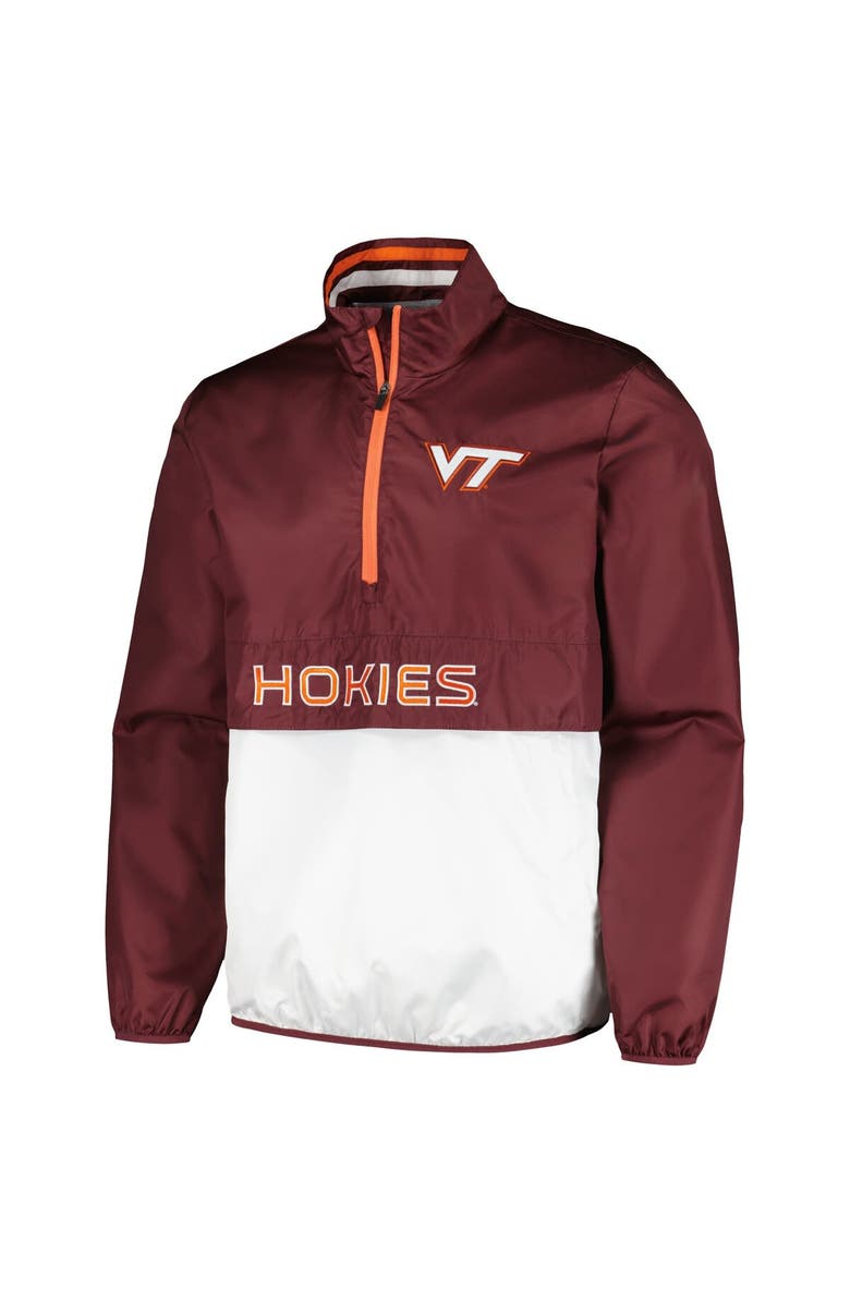 G-III SPORTS BY CARL BANKS Men's G-III Sports by Carl Banks Maroon Virginia Tech Hokies Cornerman Half-Zip Top, Alternate, color, Maroon