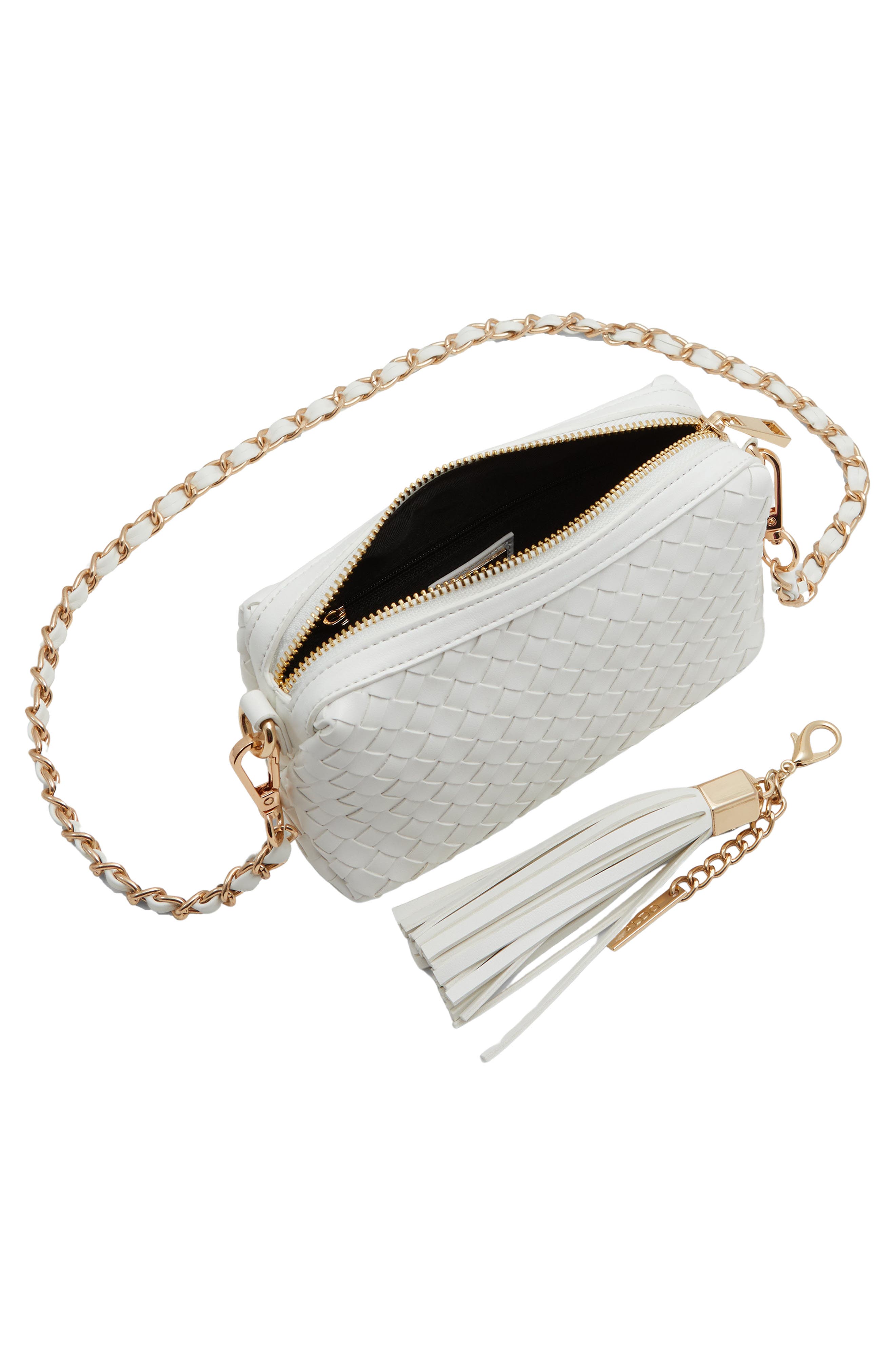 ALDO Braidaxx Faux Leather Crossbody Bag, Alternate, color, 