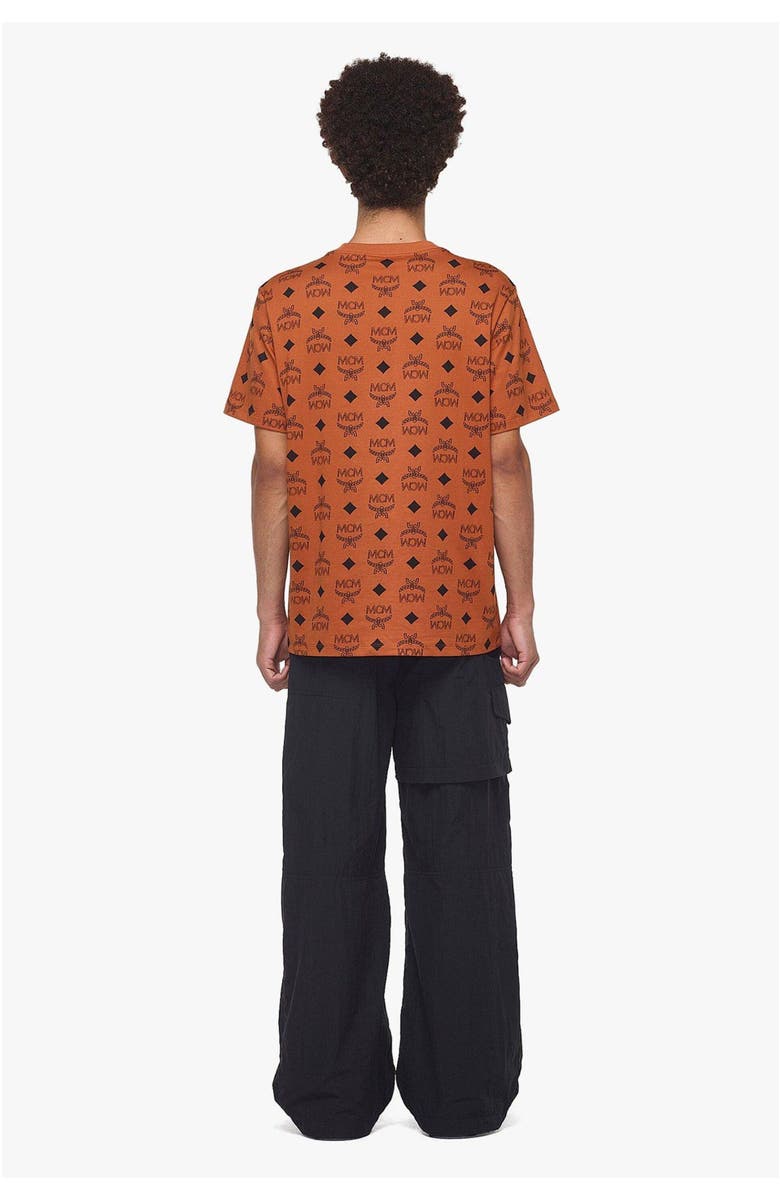 MCM Maxi Monogram Print T-Shirt in Organic Cotton, Alternate, color, 