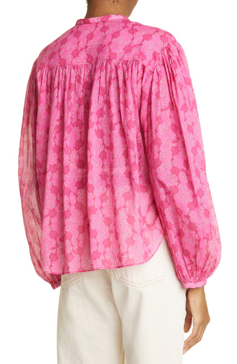 Isabel Marant Étoile Salika Floral Long Sleeve Blouse, Alternate, color,