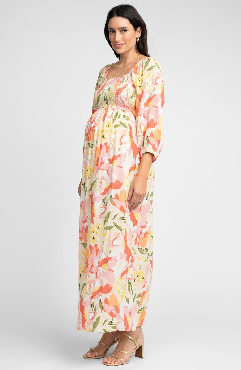 Seraphine Smocked Maxi Maternity Dress, Alternate, color, 