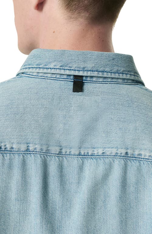 Rag & Bone Men's Denim-print Cpo Shirt In Fletcher