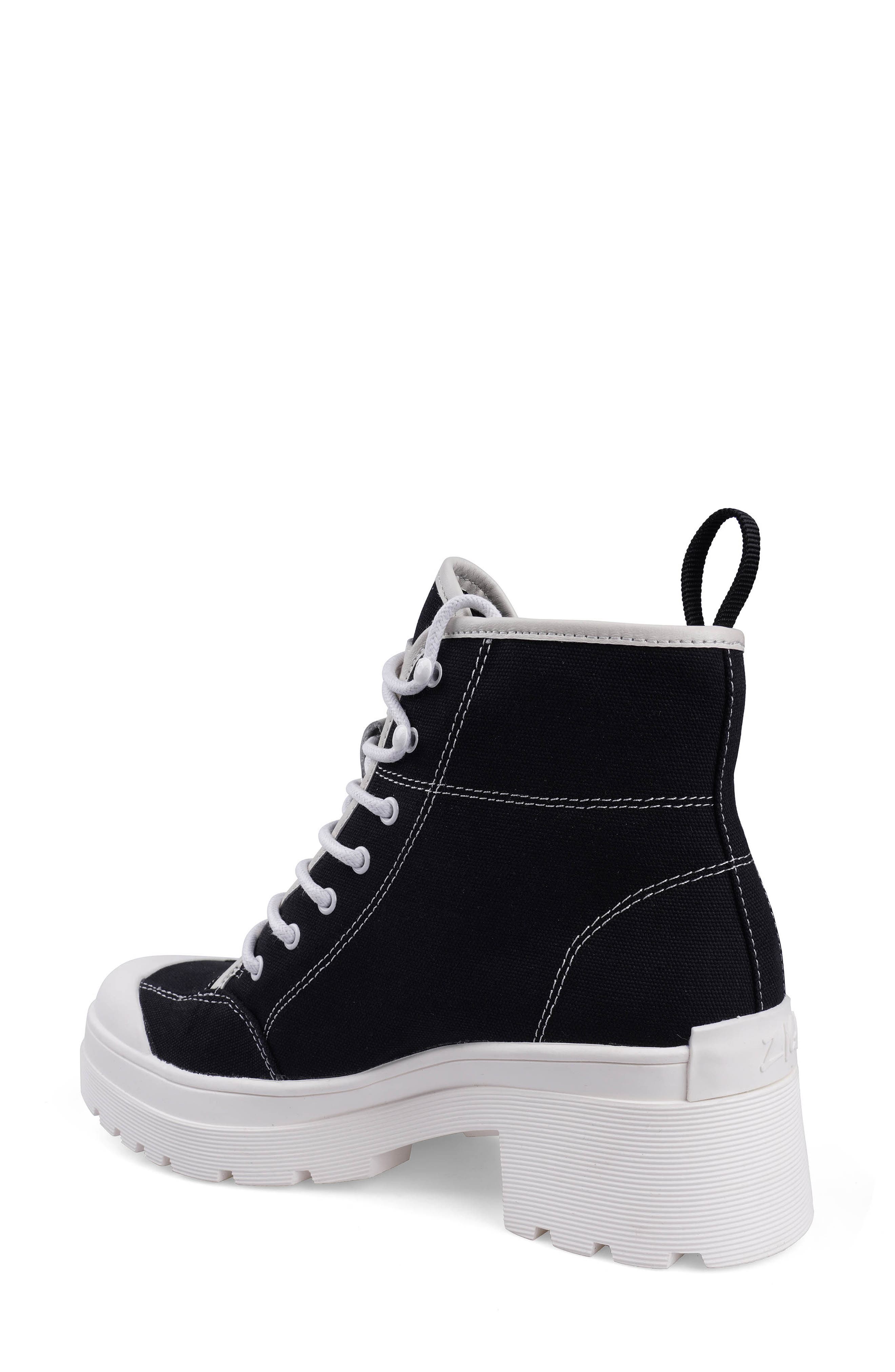 ZIGI Strellah High Top Sneaker, Alternate, color, Black Canvas
