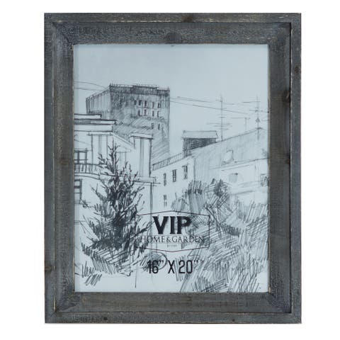 Framed Art Print, Photo Frame 16x20 Gray, Modern, Wall, Living Room, Wood, Gray, Home Decor