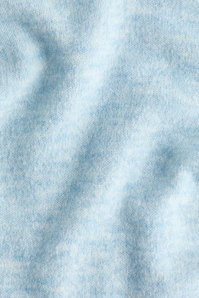 Knitted Pull-on Trousers, Alternate, color, Light blue melange
