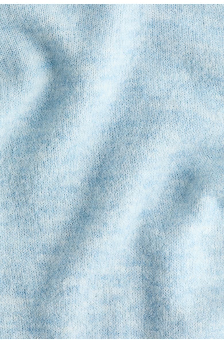 H&M Knitted Pull-on Trousers, Alternate, color, Light Blue Melange