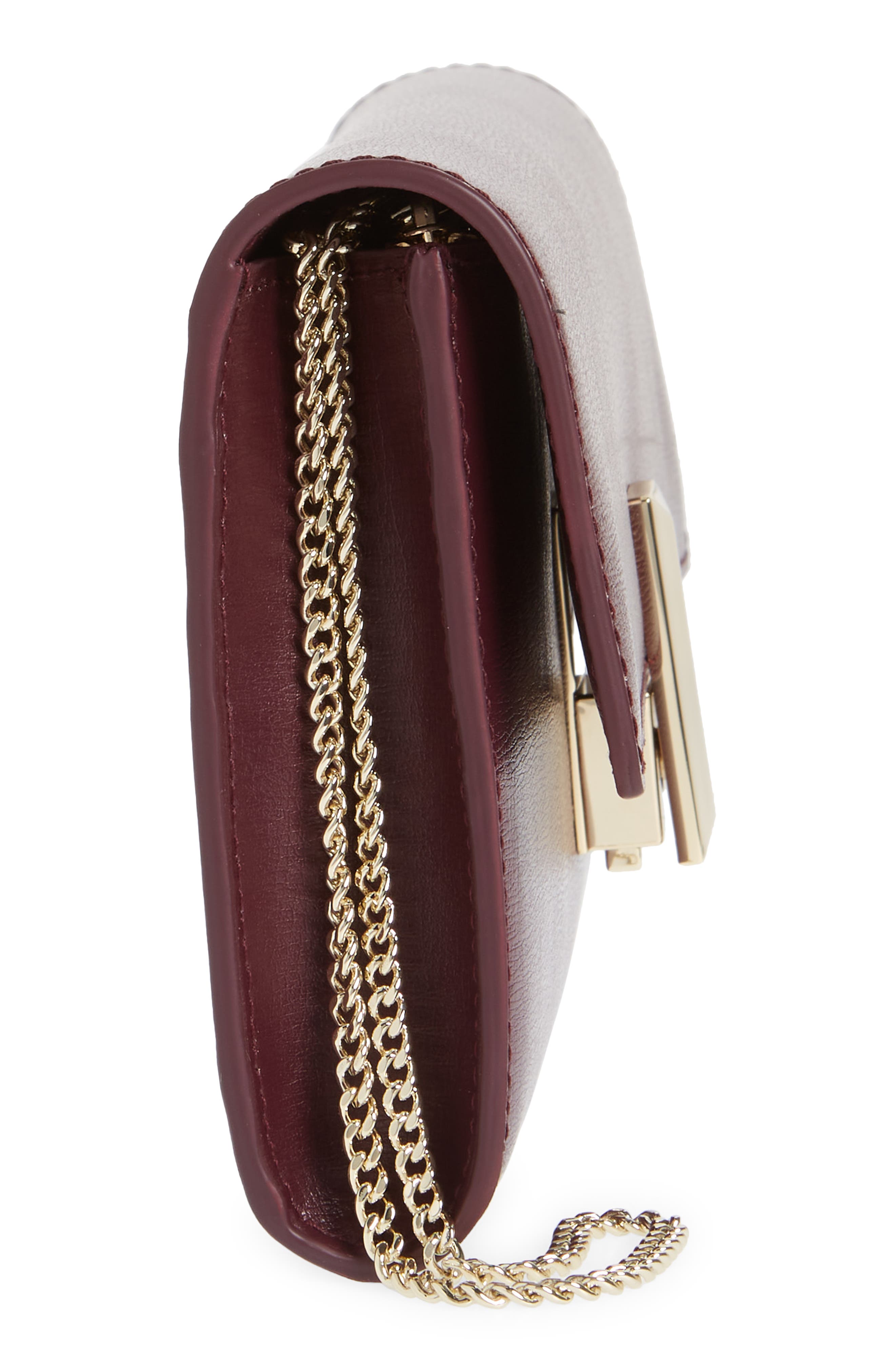 BOSS Nathalie Leather Clutch, Alternate, color, 