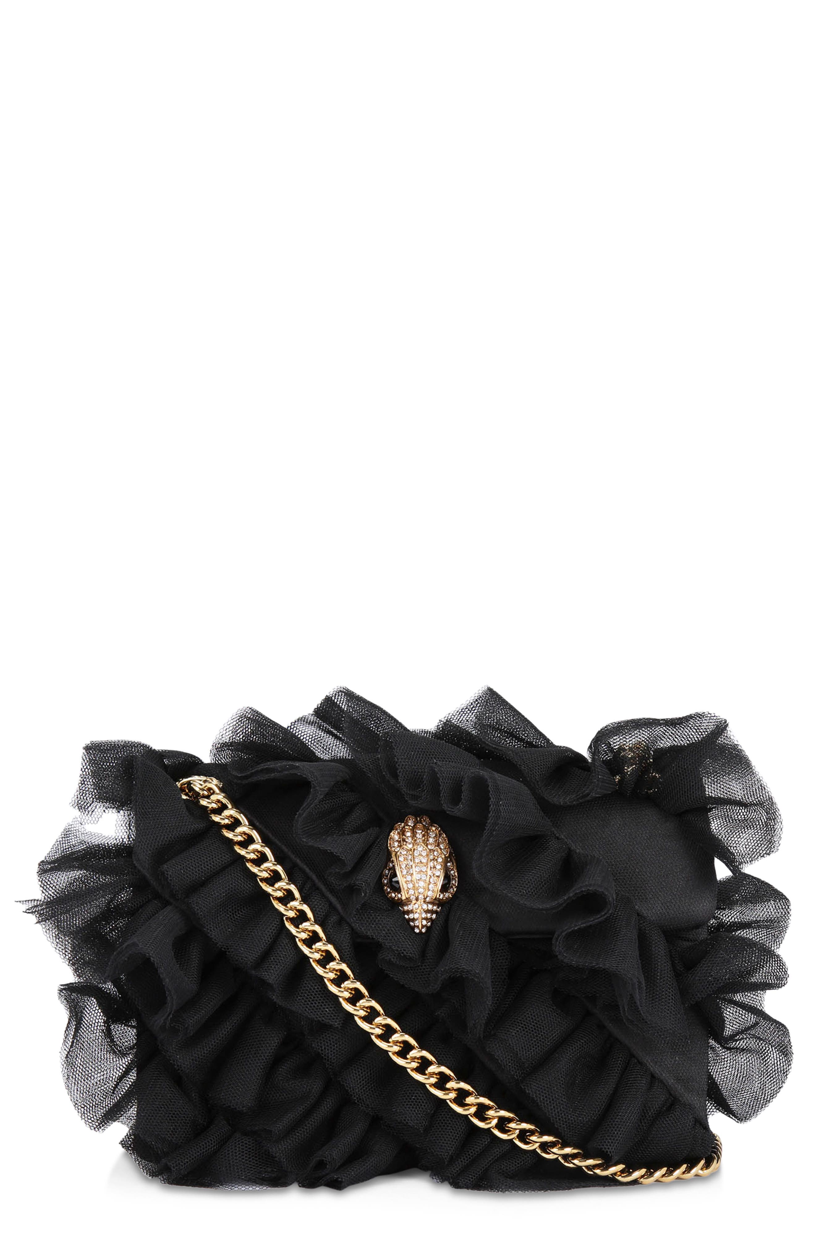 Kurt Geiger London Mini Kensington Ruffle Shoulder Bag, Main, color, 