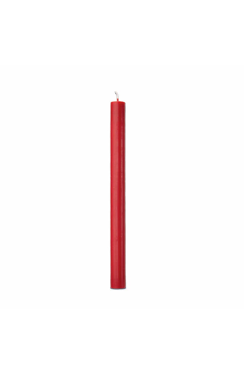 tag Color Studio 10 Inch Straight Taper Unscented Candle Cranberry, Main, color, Red