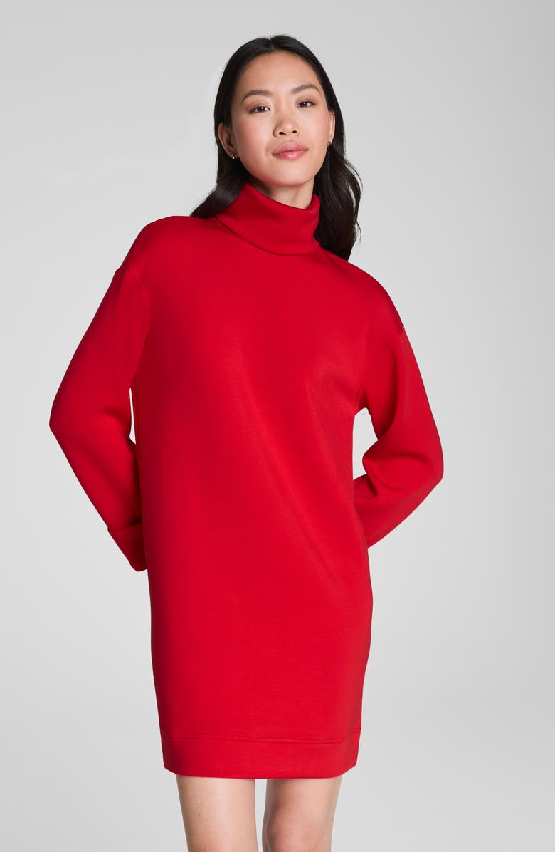 SPANX<sup>®</sup> AirEssentials Turtleneck Long Sleeve Minidress, Alternate, color, Spanx Red
