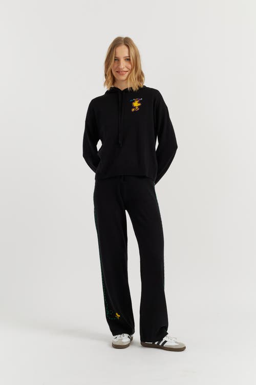 Chinti & Parker Wool-Cashmere Snoopy Hoodie in Black at Nordstrom, Size X-Small