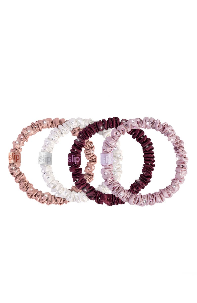 slip Manhattan Pure Silk Skinny Scrunchie Set, Main, color,