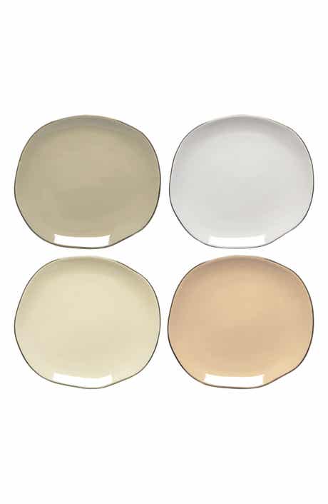 Set of 4 Pebble Dinnerware Plates