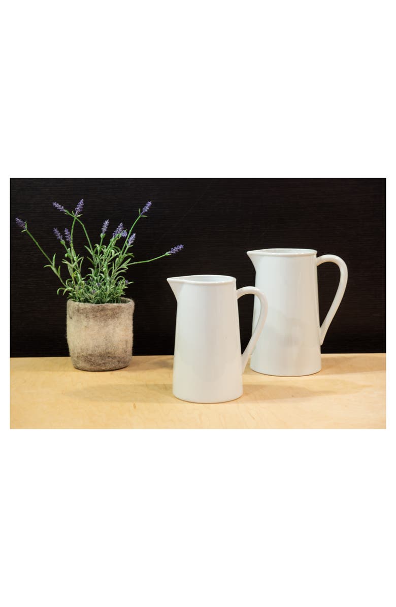 BIA Cordon Bleu 2-Piece Porcelain Pitcher Set, Alternate, color, White