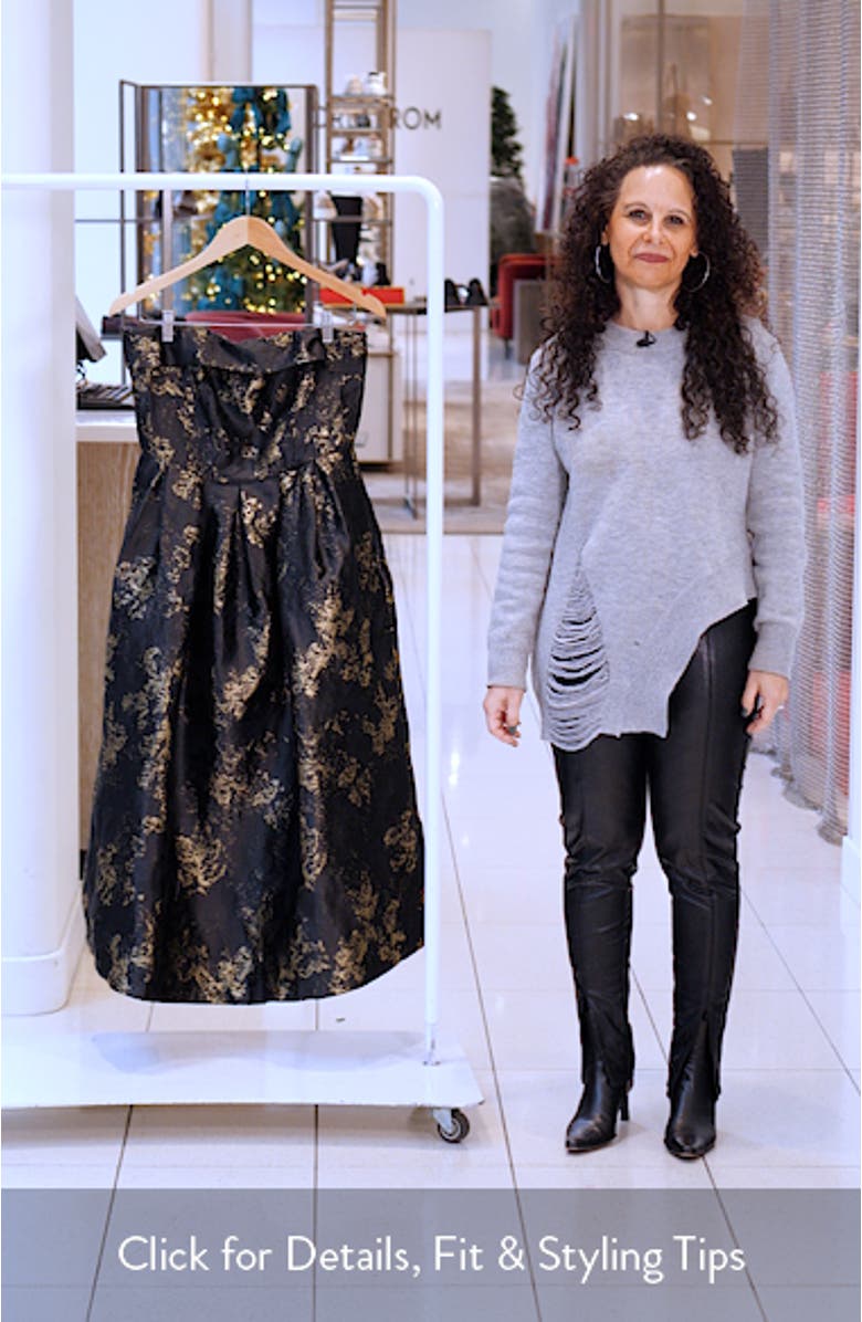 Metallic Strapless Gown, sales video thumbnail