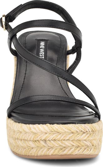 【大特価】Nine West Cristy Espadrille Wedge サンダル Cristy Espadrille Wedge Sandals – Nine West