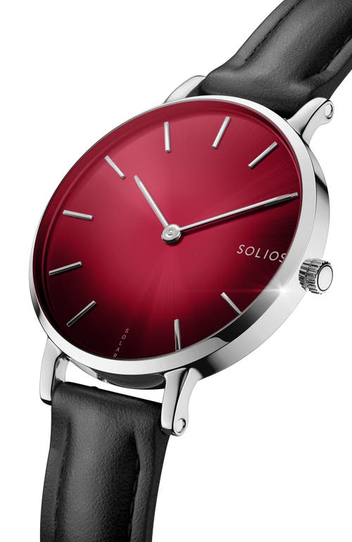 Solios Watches The Solar Mini | Red Dial