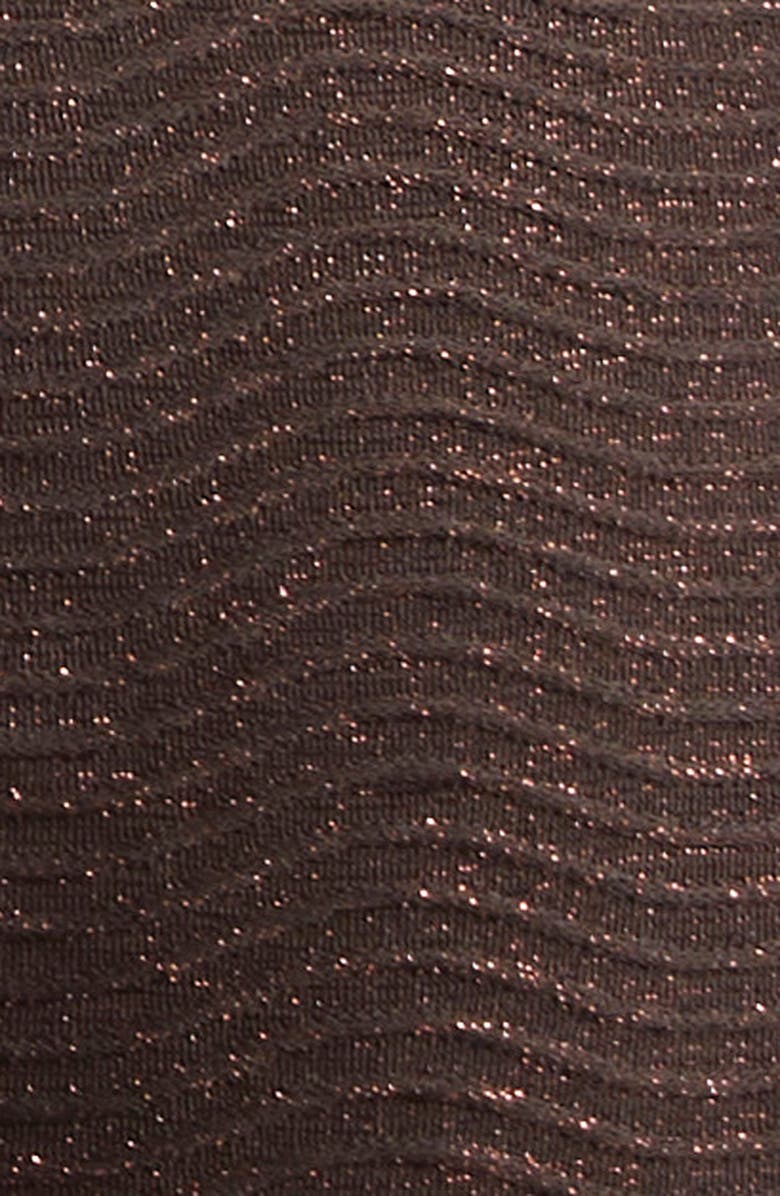 Zimmermann Coco Texture Ring Two-Piece Swimsuit, Alternate, color, Chocolate