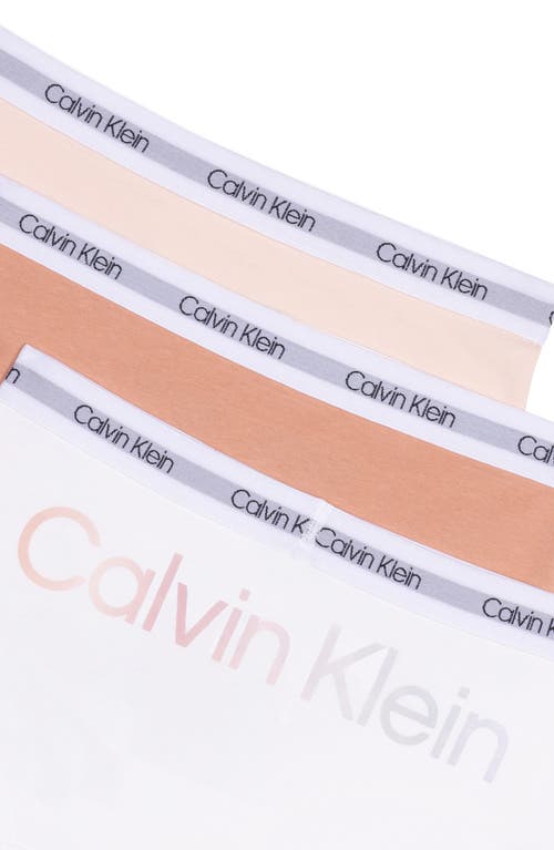 Shop Calvin Klein Stretch Cotton Hipster Panties In Ckgl/cafcrm/crm