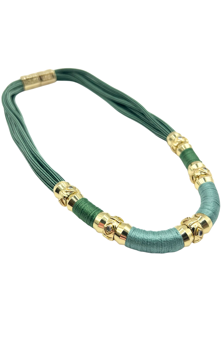 HOLST+LEE Colorblock Necklace, Main, color, Eucalyptus