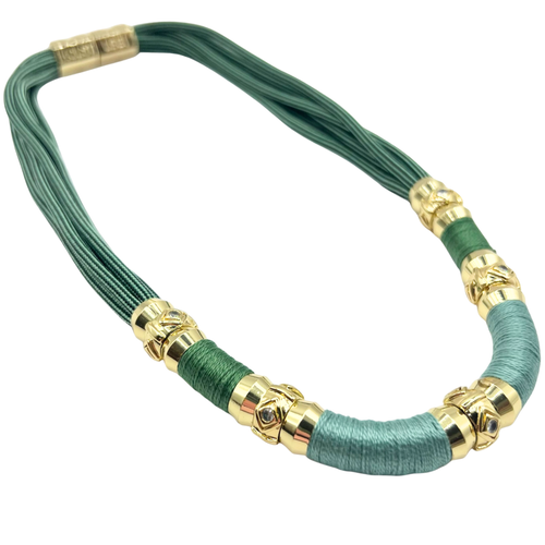 Holst + Lee Holst+lee Colorblock Necklace In Green