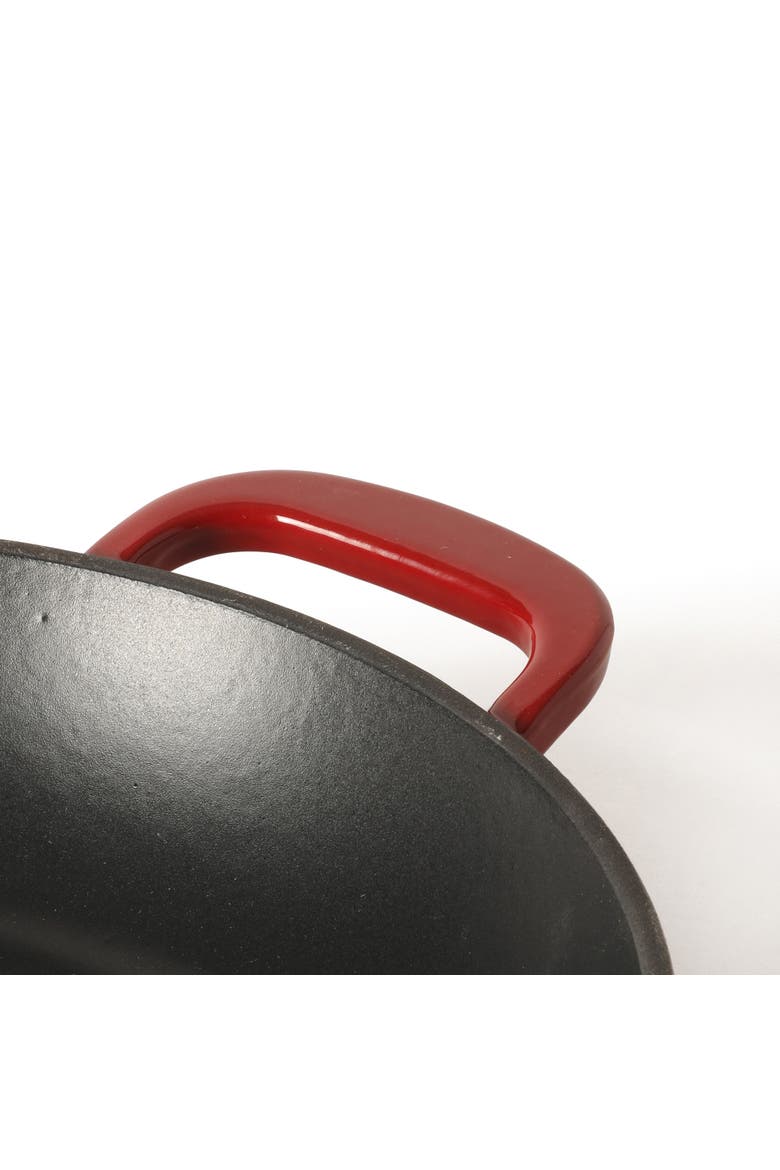 Gatwick Enameled Cast Iron Skillet, Oven Safe, Alternate, color, Red