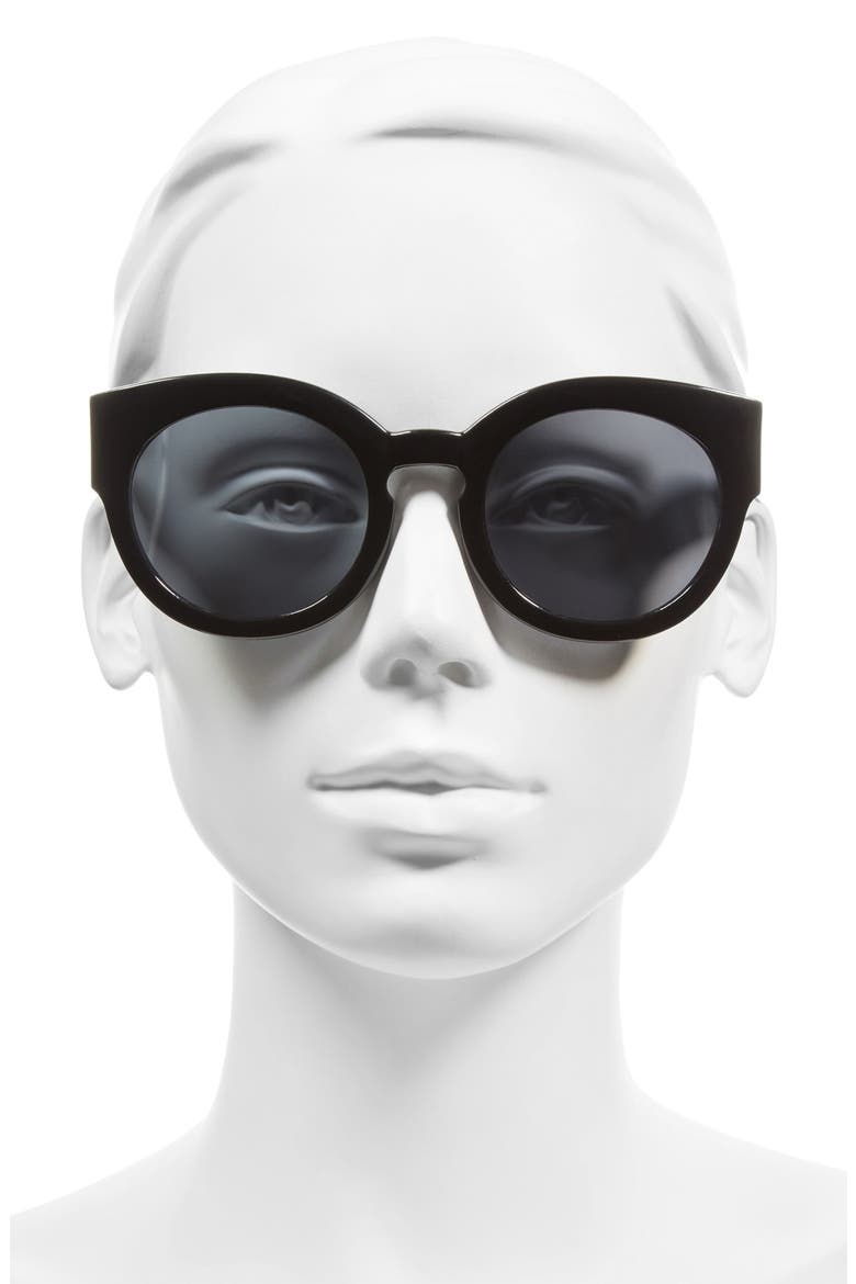 'Sophia' 52mm Sunglasses, Alternate, color, BLACK