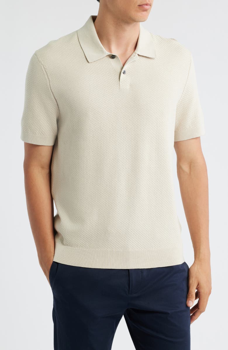 Theory Soris Cotton Polo, Main, color, New Sand