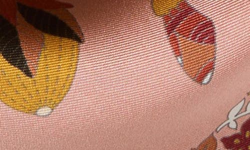 Longchamp Forest Square Silk Scarf In Brown
