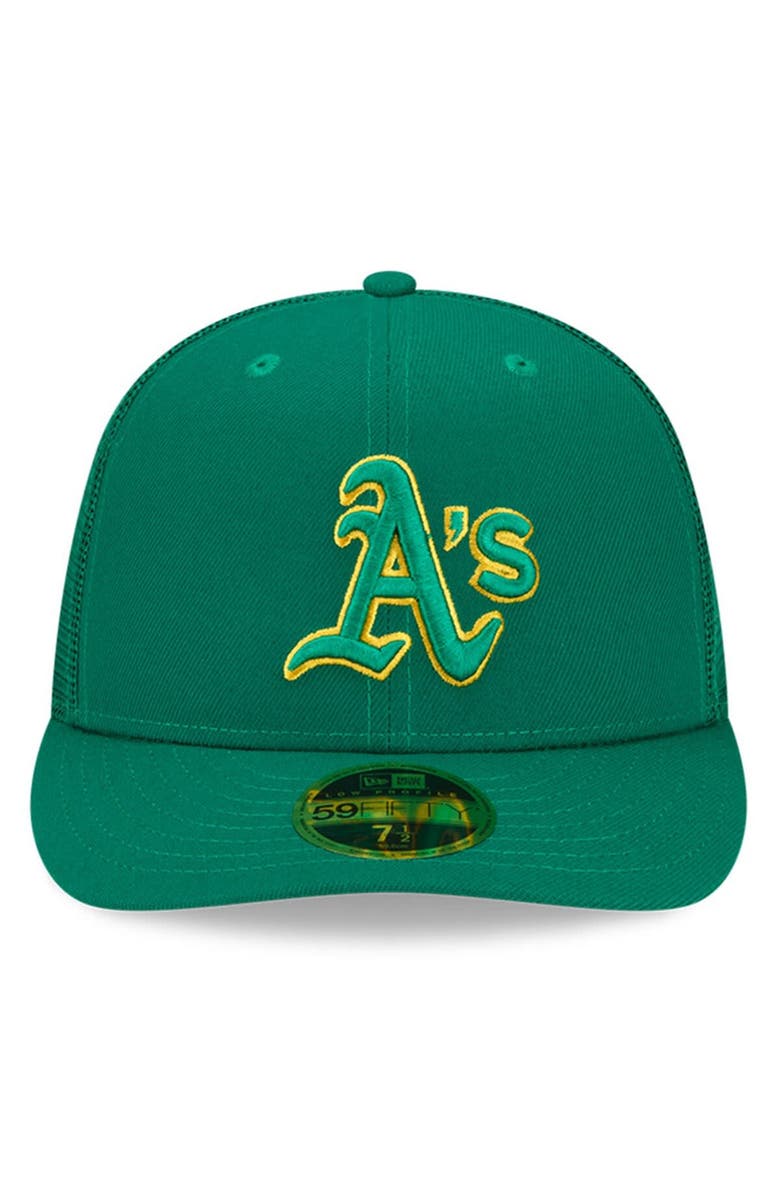 New Era Men's New Era Green Oakland Athletics 2023 Batting Practice 59FIFTY Fitted Hat, Alternate, color, Green