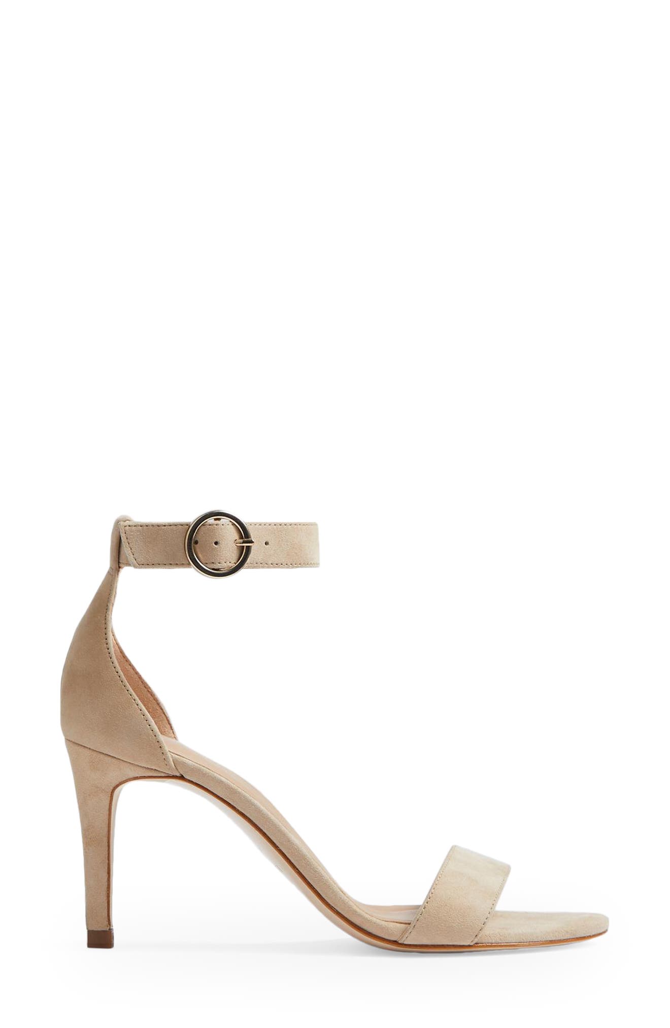 LK Bennett Ivy Ankle Strap Sandal, Main, color, Trench