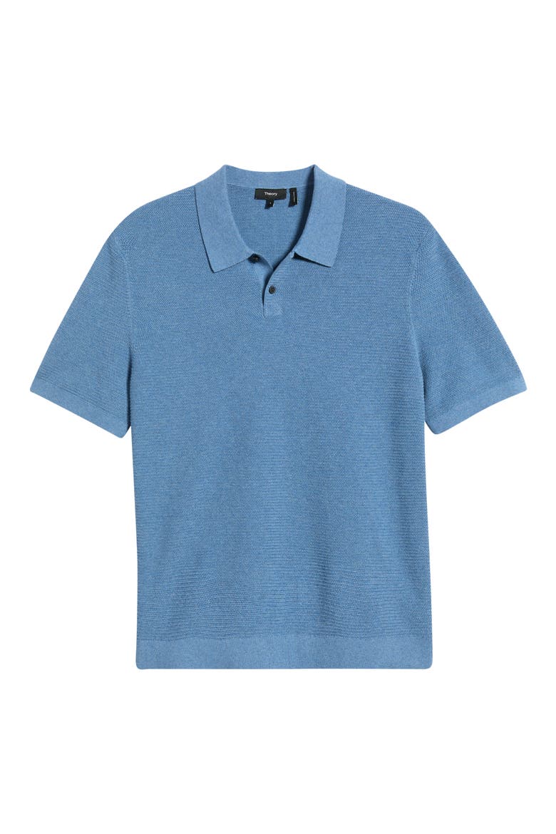 Soris Knit Polo, Alternate, color, BLUE LAKE MELANGE