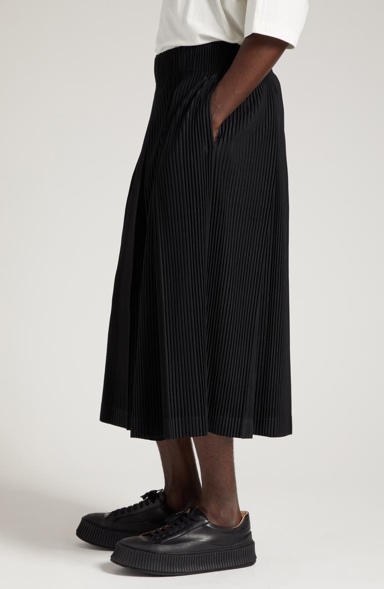 Homme Plissé Issey Miyake Pleats 1 Wide Leg Crop Pants, Alternate, color,