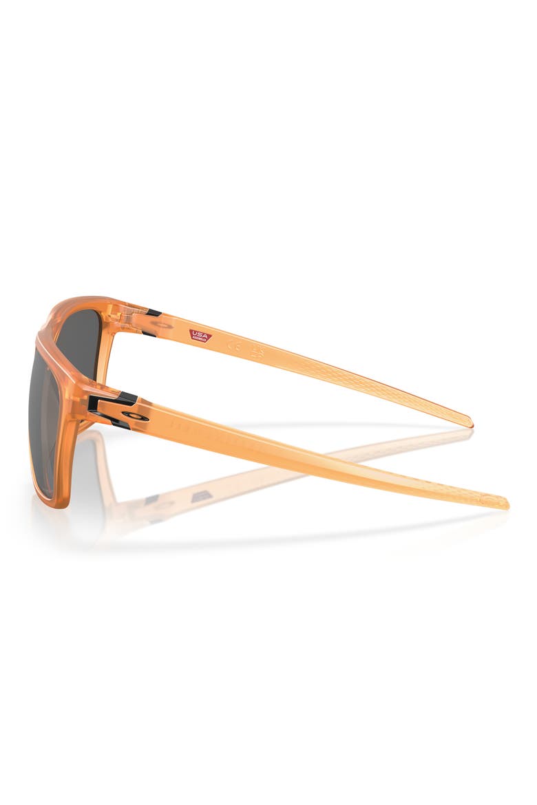 Leffingwell 57mm Prizm™ Polarized Rectangular Sunglasses, Alternate, color, GINGER / MATTE BLACK