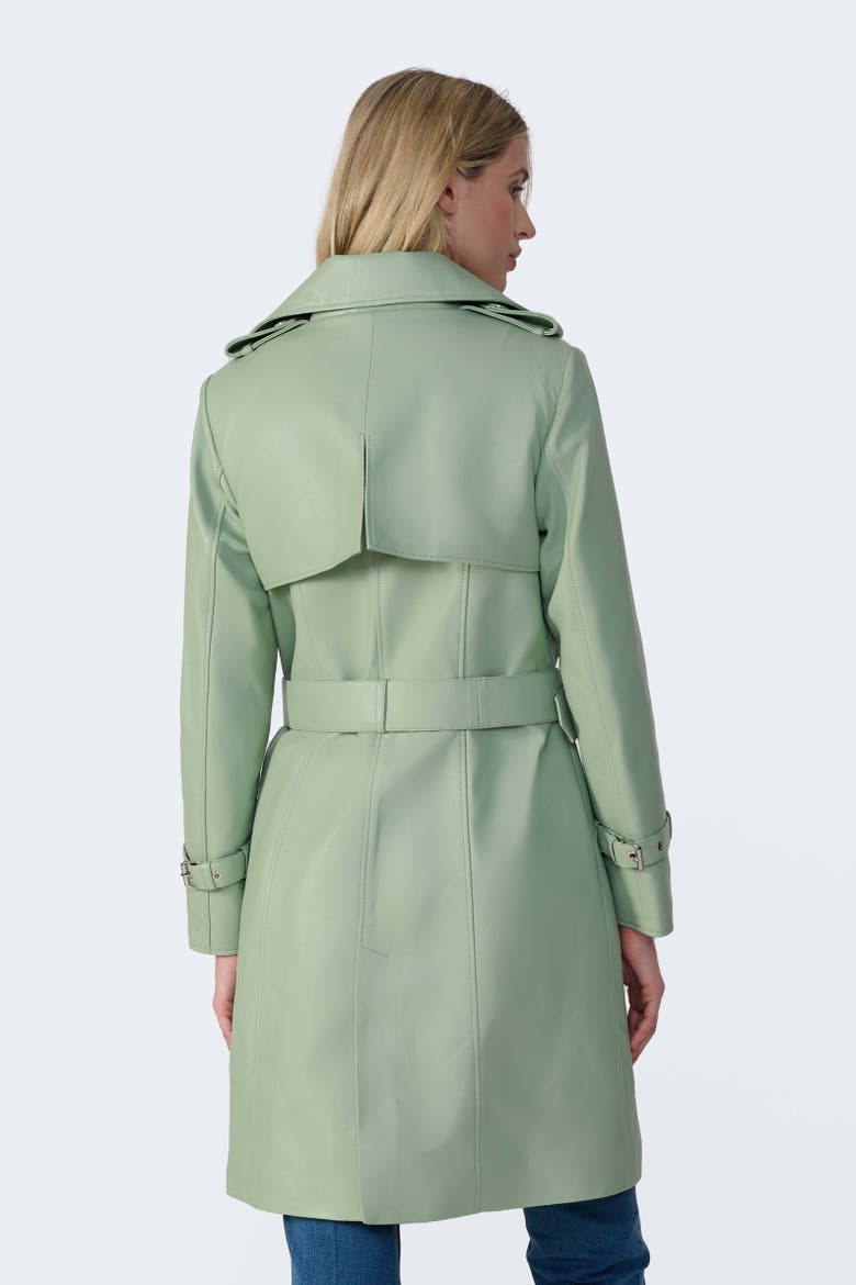 Soho Leather Jacket, Alternate, color, Light Green