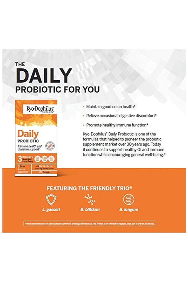 Daily Probiotic Supplement for Immune and Digestive Health Support 180 capsules(90 servings), Alternate, color, None