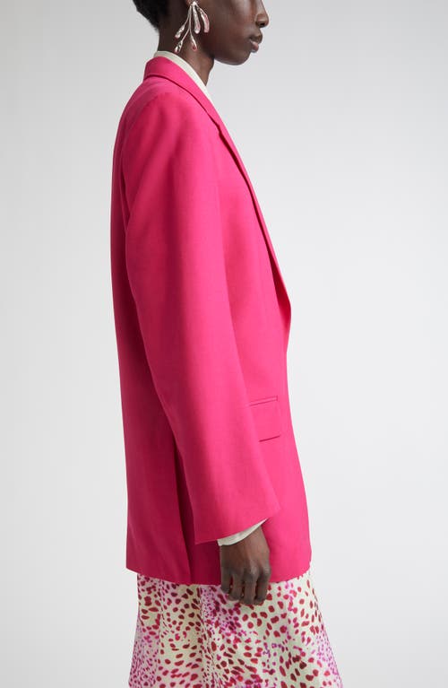 Dries Van Noten Basti Wool-blend Blazer In Pink