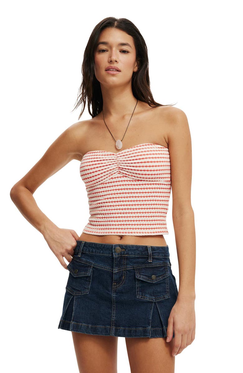 Cotton On Women's Micro Pleat Denim Skirt, Alternate, color,