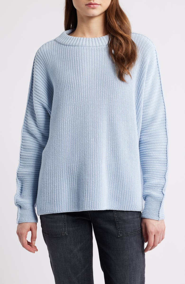 Frank & Eileen Montecito Cotton Sweater, Main, color, Ice