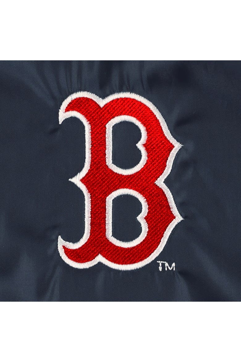 Men's Dunbrooke  Navy Boston Red Sox Coach's Raglan Full-Snap Windbreaker Jacket, Alternate, color, Navy